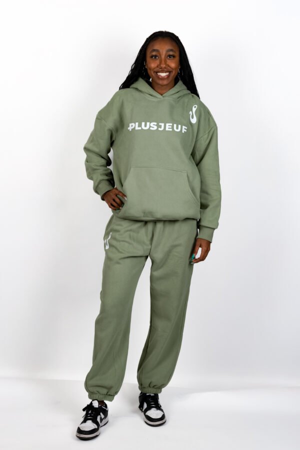 Hoodie Set - Olive Green - Image 3