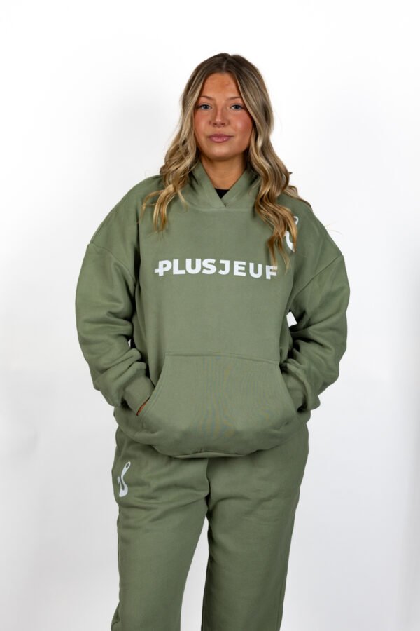 Hoodie Set - Olive Green - Image 9